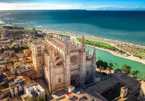 vista aerea catedral de palma
